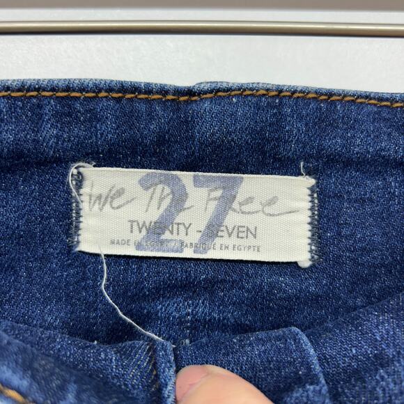 Free People We The Free Stretch High Rise Wide Leg Jayde Flare Jeans 27 Boho - Picture 6 of 6